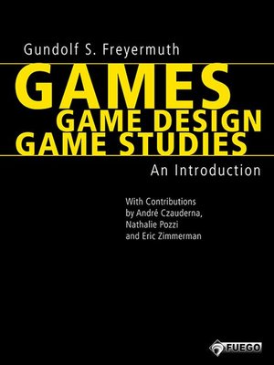 cover image of Games / Game Design / Game Studies